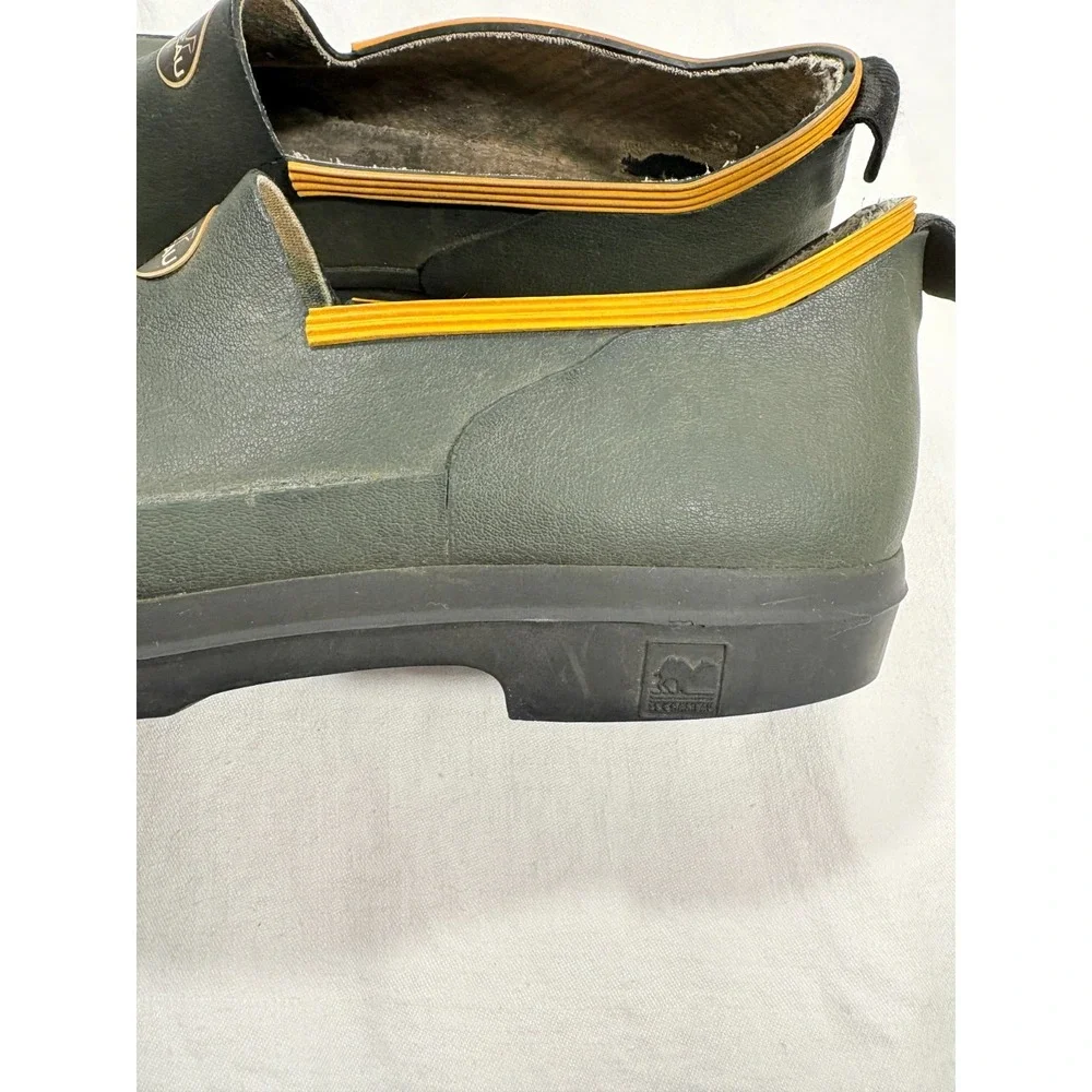 Vtg Le Chameau Mens‎ Gardening Shoes Loafers Slip On Green Round Toe sz 43 US 10